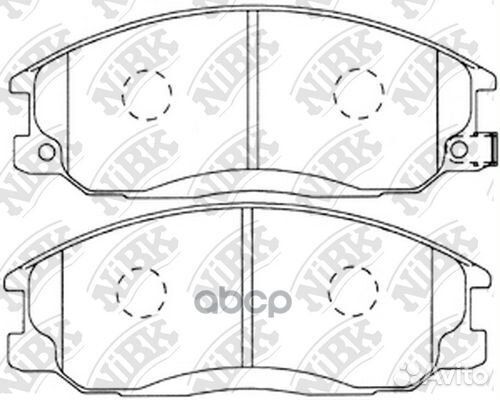 Колодки тормозные дисковые ssangyong kyron 2.0