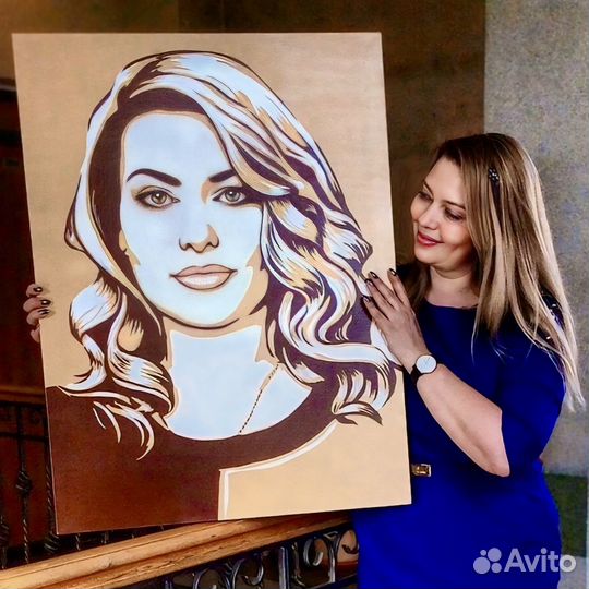 Портрет на холсте по фото