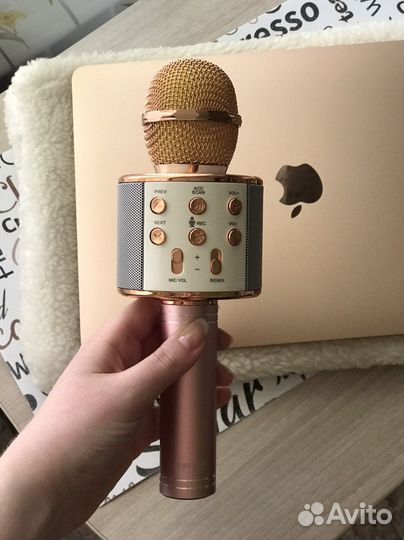 Микрофон WS-858 rose gold