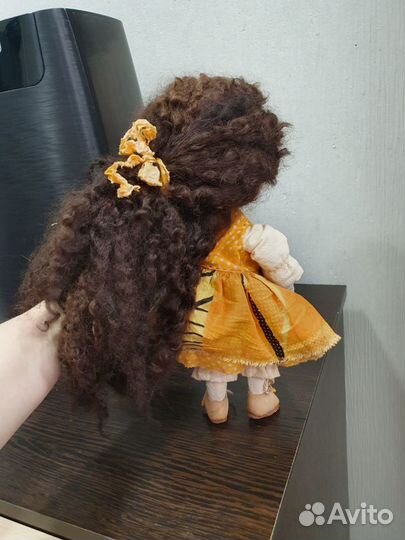 Интерьерная кукла болтушка ручная работа