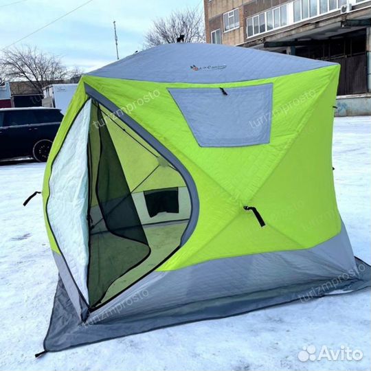 Зимняя палатка куб трехслойная