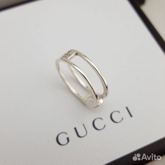 Кольцо Gucci серебро