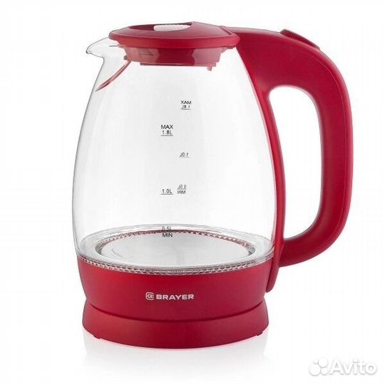 Чайник электрический brayer BR1045RD розовый