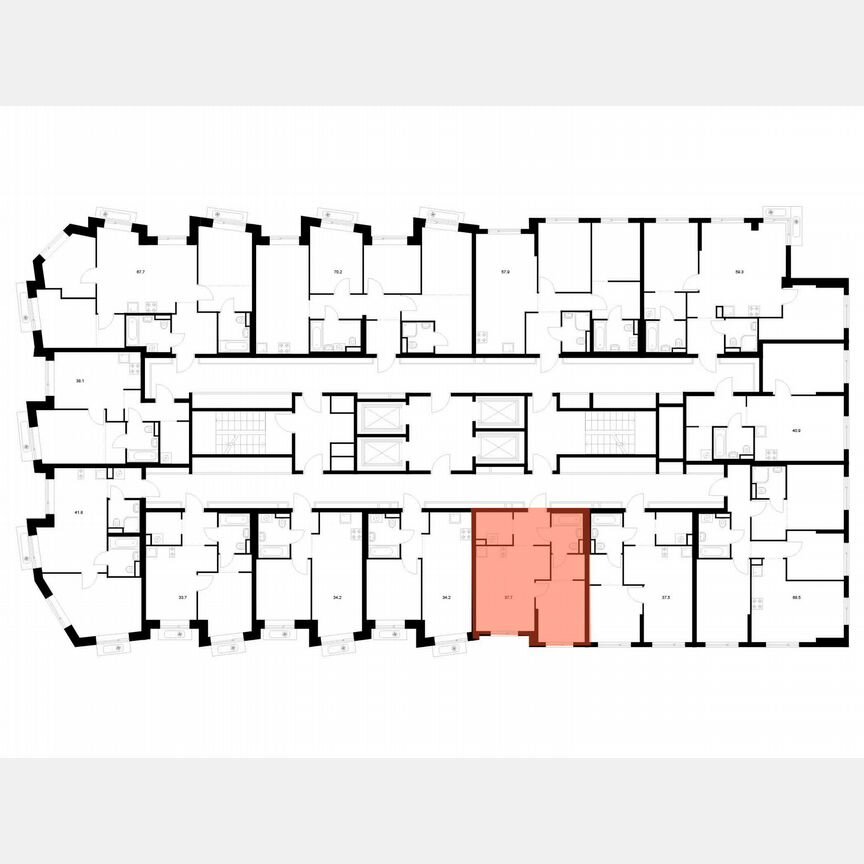1-к. квартира, 37,7 м², 15/18 эт.