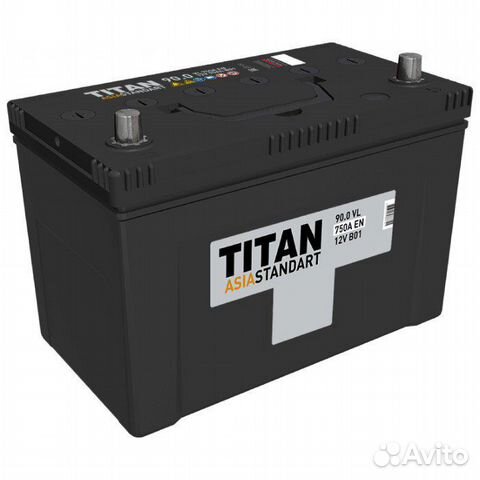 Аккумулятор titan asia standart 90 Ач, 750 А