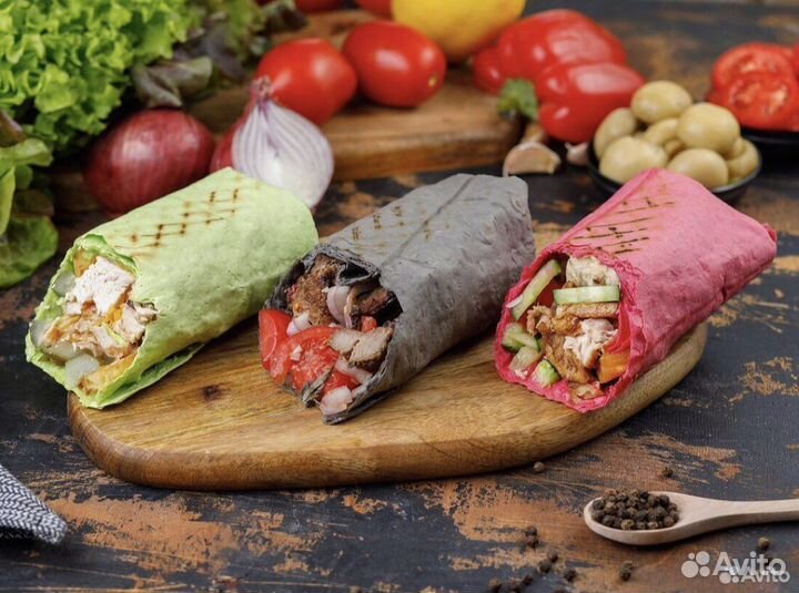 Мясо лаваш шаурма