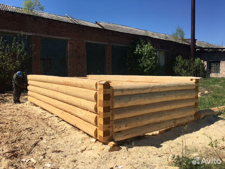 Сруб бани 6х3+2