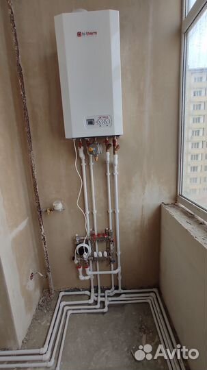 Монтаж отопления, теплый пол