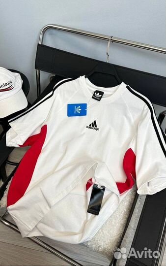 Футболка Balenciaga & adidas оверсайз(хит 2024)