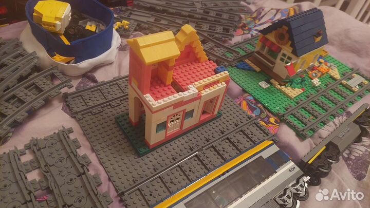 Куча lego sity trains 10 кг