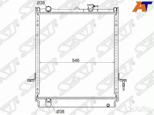 Радиатор isuzu ELF NQR75 4HF1\4HK1 12/bogdan E-3