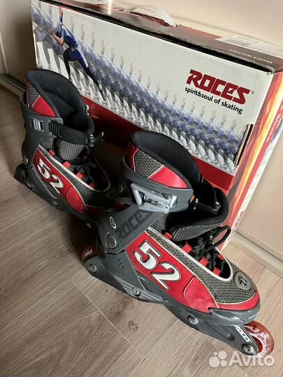 Раздвижные роликовые коньки roces, размер 36-40