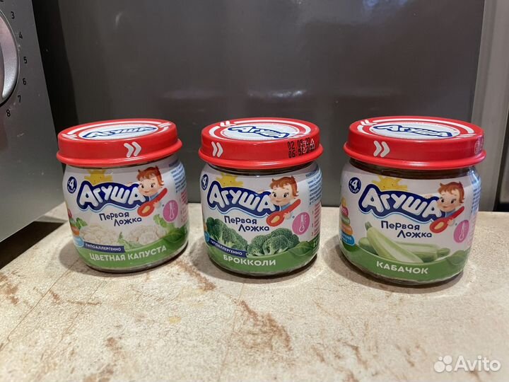 Детское питание Агуша (смесь, каши, пюре)