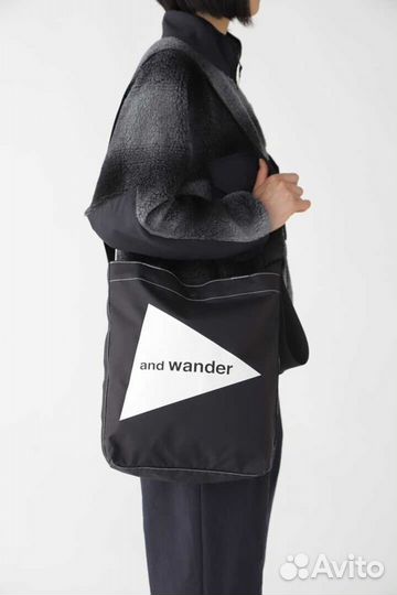 And Wander Cordura Logo Tote Bag Сумка