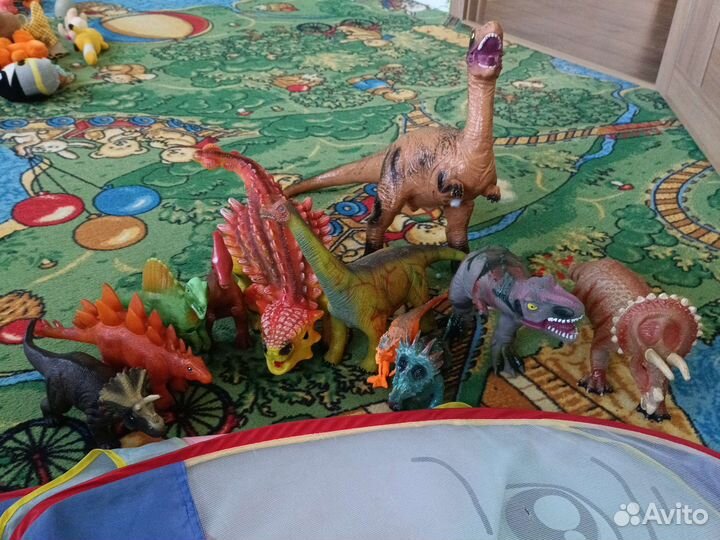 Динозавр, динозавры мягкие, резиновые, рюкзак