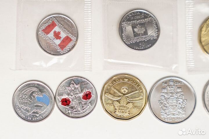 Монеты Канады памятные юбилейные (список внутри)