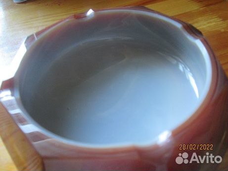 Пепельница двухслойное стекло (чсср)