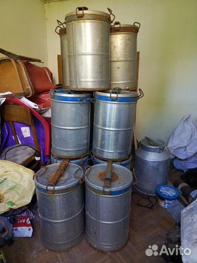 Фляга нержавейка 40л бидон герметичные