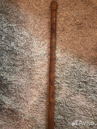 Антикварная японская бамбуковая трость 19 века