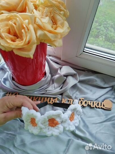 Ободок для волос ручной работы