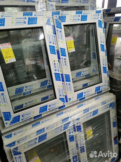 Окна 1100х800 мм две створки