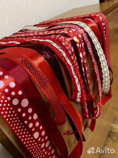 Ленты красные, синие, бирюзовые, голубые, зеленые