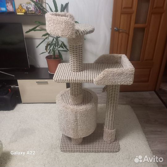 Когтеточка домик для кошки новая