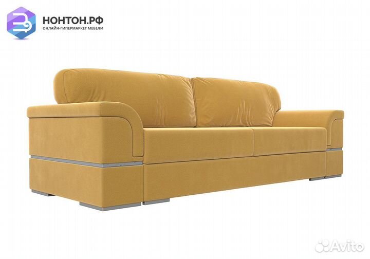 Диван еврокнижка Порту микровельвет жёлтый