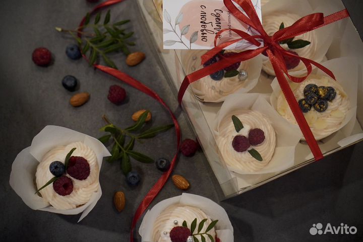 Меренговый рулет, Капкейки, Торты