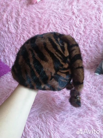 Шапка норковая женская