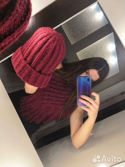 Шапка и шарф снуд