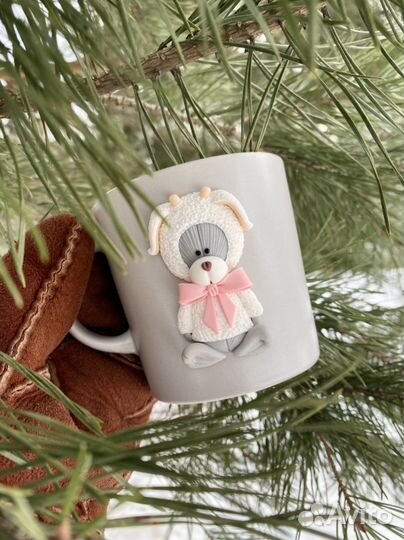 Кружка мишка тедди в подарок ребёнку