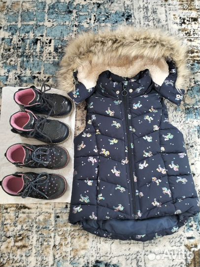 Ботинки д/девочки Каpika,весна-осень р. 26+ жилет