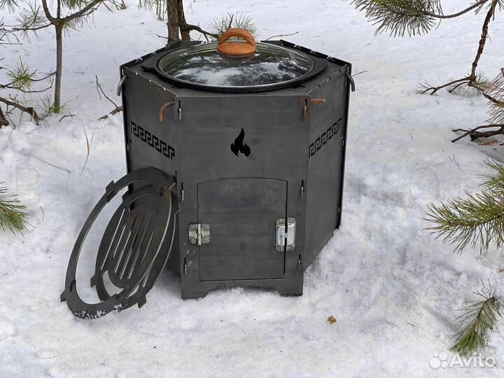 Печь под казан 3в1