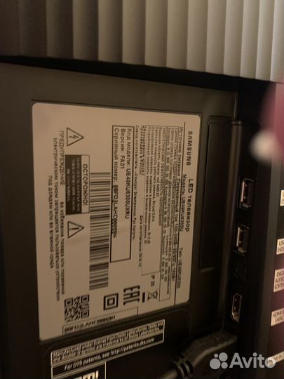 Телевизор LED Samsung UE49KUS6300U на запчасти