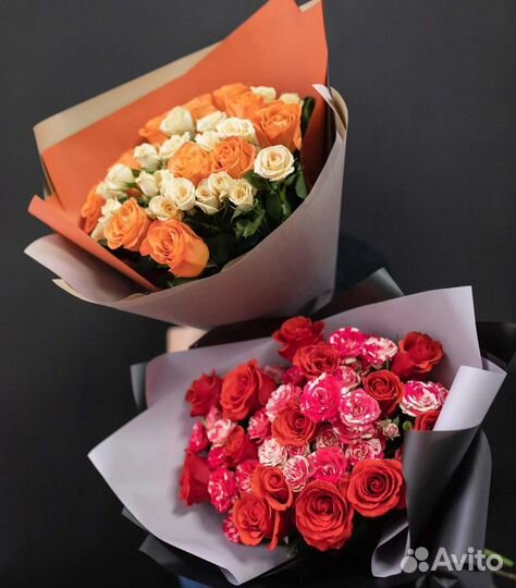 Цветы розы букет