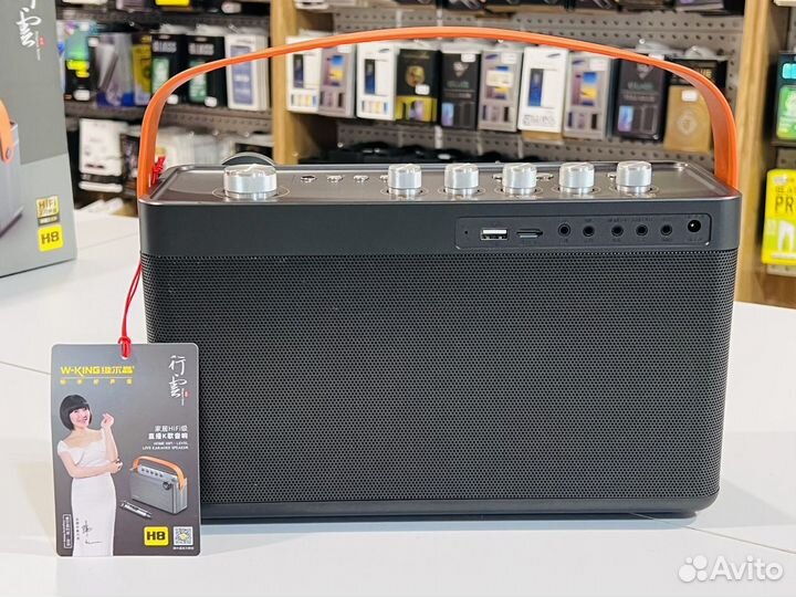 Мощная колонка караоке W-King H8 60W