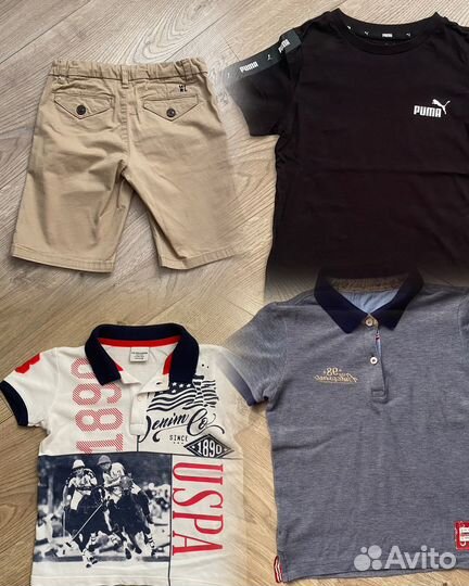 Футболки шорты US Polo, Puma, Mayoral 110-116