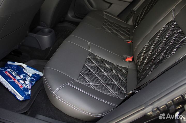 Чехлы Премиум модель Ромб на Audi A4 (B8)