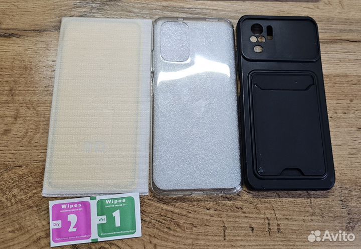 Защитное стекло и чехол для Xiaomi Redmi Note 10S