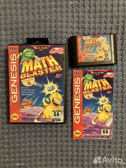 Lion King, Road Rash, Math Blaster sega genesis