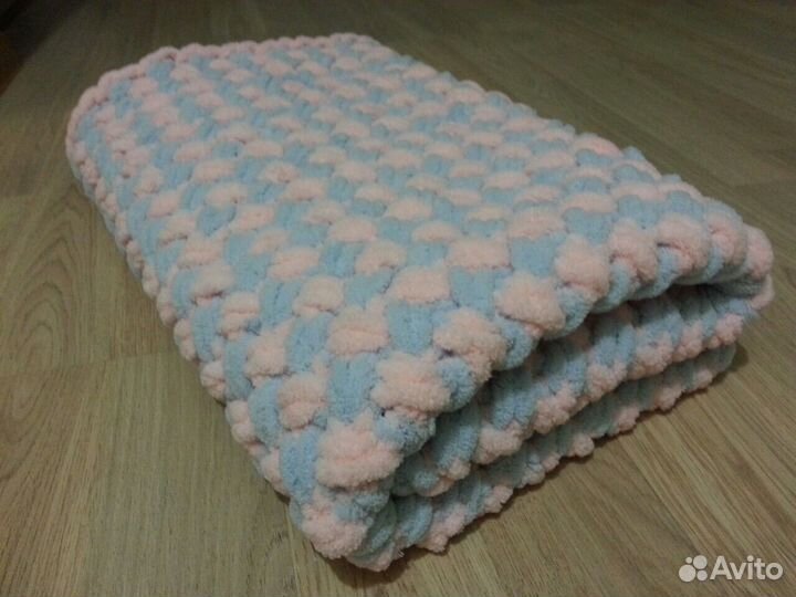 Плед из ализе пуффи.новый