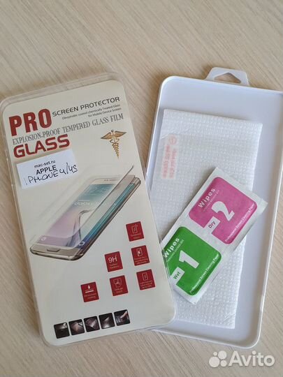 Защитное стекло iPhone 4(4S), олеофоб, прозрач.99