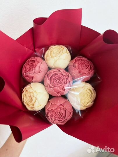 Шоколадный букет розы