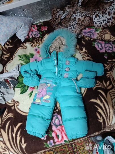 Зимний комбинезон для девочки 66 размер