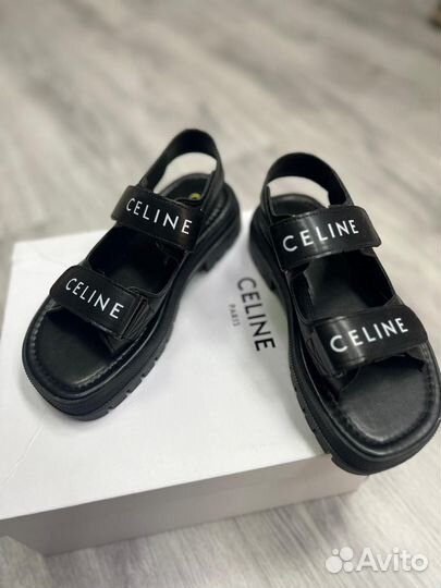 Сандалии Celine женские черные летние