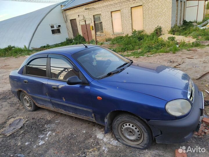 ЗАЗ Sens 1.3 МТ, 2007, битый, 242 227 км