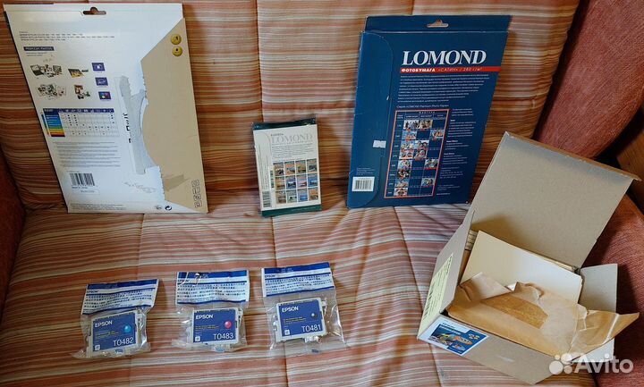 Фотобумага Epson,Lomond, катриджи для принтера