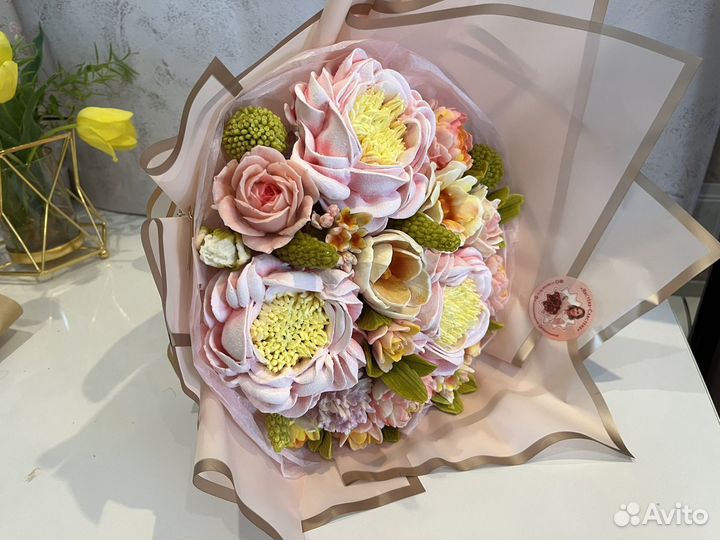 Сладкий букет из зефира