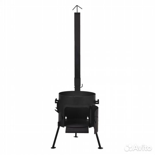 Печь под казан 8-12л с трубой, 360мм